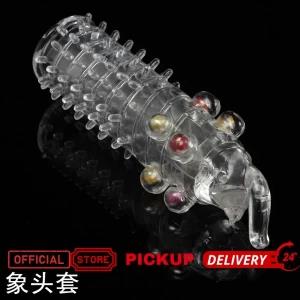 silicon reusable and penis extendable condom B sex toy
