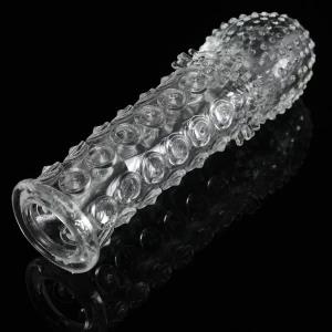 silicon reusable and penis extendable condom D sex toy