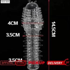 silicon reusable and penis extendable condom F sex toy
