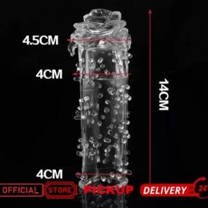 silicon reusable and penis extendable condom H sex toy