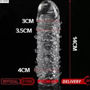 silicon reusable and penis extendable condom I sex toy