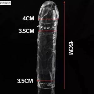 silicon reusable and penis extendable condom J sex toy