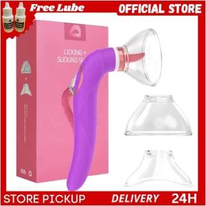 Women sex toy Tongue pussy Licking vacuum Vibrator
