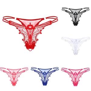 Floral Embroidered Sexy Panties Low Waist G String