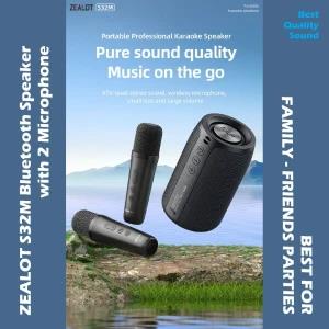ZEALOT S32M Karaoke Bluetooth speakers with 2 Microphone