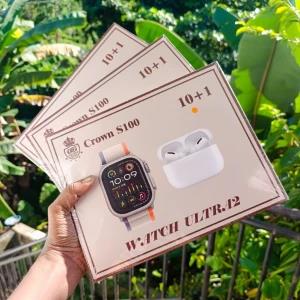 10+1 Smart Watch With Airpods Pro & 7 watch straps