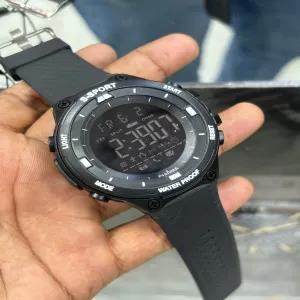 Black Mens And Boys Sports Black S-Sport Watch
