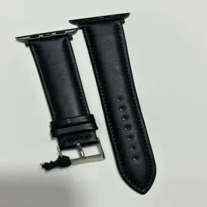 Black New Smart Watch Black Lather Strap