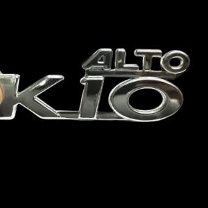 Alto K10 Chrome badge emblem for Alto vehicles