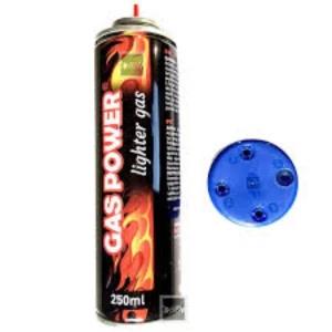 Refined Butane Gas Lighter Refill Fuel with 4 Adapters