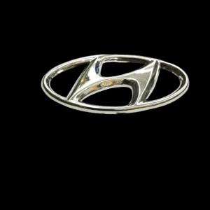 Hyundai Logo Badge Chrome Emblem