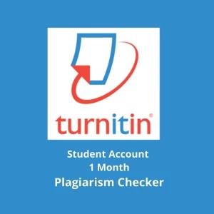 Turnitin Plagiarism Checker Student Account For 1 Month