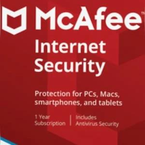 McAfee Internet Security 10 Devices 1 Year