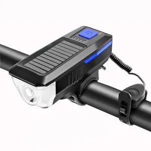 New Multifunction Solar Power Bicycle Light with eletronic h