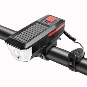New Multifunction Solar Power Bicycle Light with eletronic h