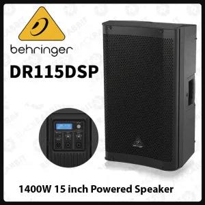 Black Behringer DR115DSP 1400W 15 inch Powered Speaker