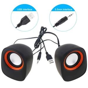 Multimedia Speaker 1 Pair USB Small Speakers For PC /Lap