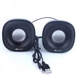 Kisonli V350 Multimedia Speaker 1 Pair USB Small Speakers Wired Computer