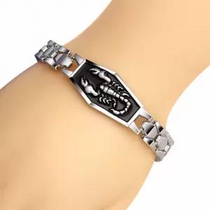 Epic Hesiod Alloy Steel Scorpion Charm Bracelets Unisex Punk