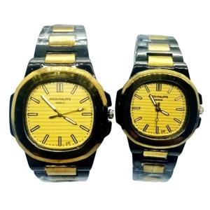 Patek Philippe Nautilus Metal Band Couple Watches