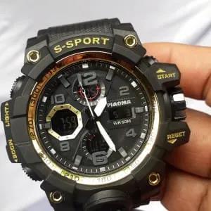 PIAOMA Dial Digital Waterproof Sports Watch