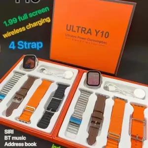 Smart watch Ultra Y10 with 4 straps (New)