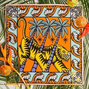 XIOLINE Tropical Tiger Surf Bandana