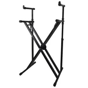 JYC D-X7 Heavy Duty Double Pipe Keyboard Stand