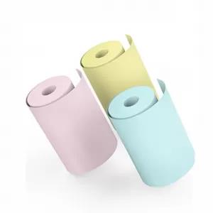 Pink 5 Rolls 58MM Printable Sticker Paper Direct Thermal Pap