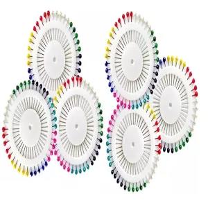 6 PCS Card DIY Crafts Glass Head Pins Boxed for Dressmaker (