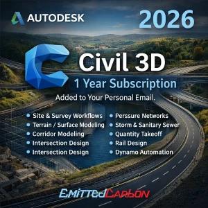 Civil 3D 2026/25/24/23 - 1-Year Subscription