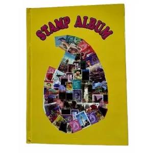 Generic Postage Stamp Collection Album Large Yellow