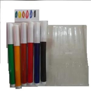 Multicolor Platignum 6 coloring felt pen set (mango)