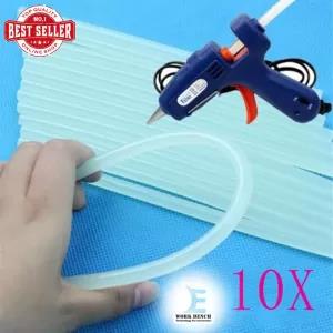 White New 10Pcs Glue Sticks Hot Glue Adhesive Melt Mini Glue