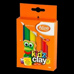 Atlas Kiddy Clay 6 colors SMALL