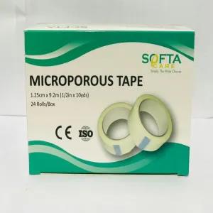 Micro Pore Tape, 1.25cmx9.2my, (1/2in x 10yds) 2pcs