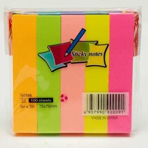 Post it Pad / Sticky Notes - Flag - 3 x 3 - 5 Colour