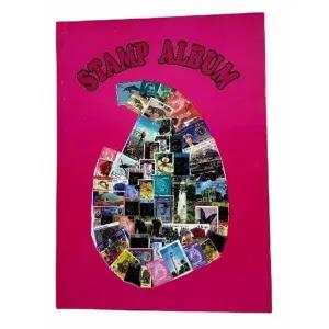 Generic Postage Stamp Album Large Red