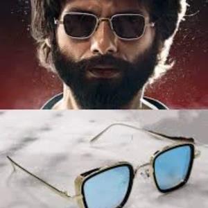 Generic Kabir Singh Style UV Protection Retro Square Sunglasses