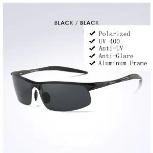 Black Black Polarized HD aluminium frame UV400 anti-glare su