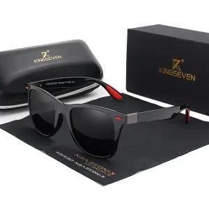 Black Grey Kingseven Brand Classic Polarized/UV400/Mirror/An