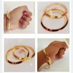 Mondial Bangle Vintage Heavy Gold Unisex