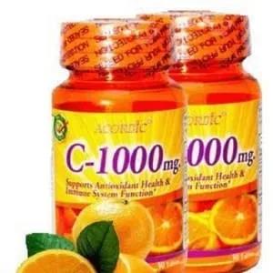 Acorbic Vitamin C 1000 mg. Skin Whitening Antioxidant