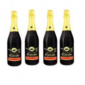 Valentino Sparkling Drink Red Grape [750 ml] x 4 Combo Bottle