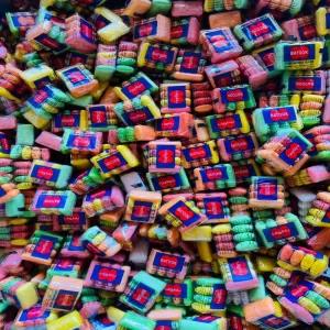 50Pcs Foreign Mint Fruit Flavor Mini Chew Gum High Quality