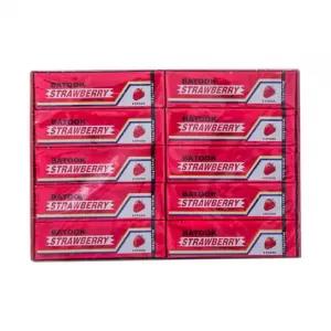 Batook Strawberry Chewing Gum12.5g x10Pcs
