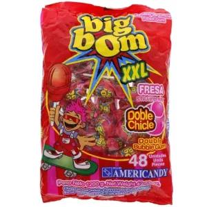 Big Bom Lollipop XXL 48Pcs Pack Strawberry