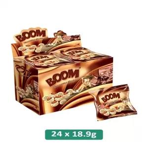 Boom Chocolate Filled Biscuits with Printed Characters, 24 P
