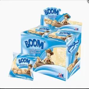 BOOM VANILLA FILLED BISCUITS X24Pcs