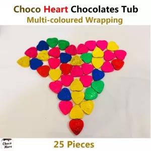Choco Heart Chocolate Gold Coiins Different Colours Wrapping